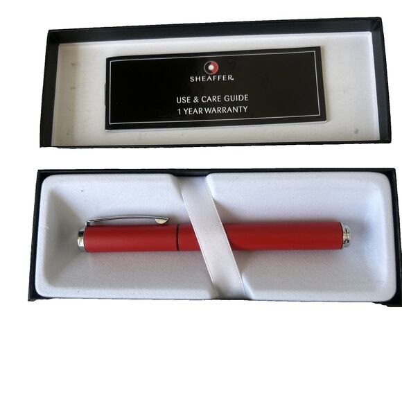 Sheaffer Award Rollerball - Matte Red Pen E1919151 NEW IN GIFT BOX - Picture 1 of 8